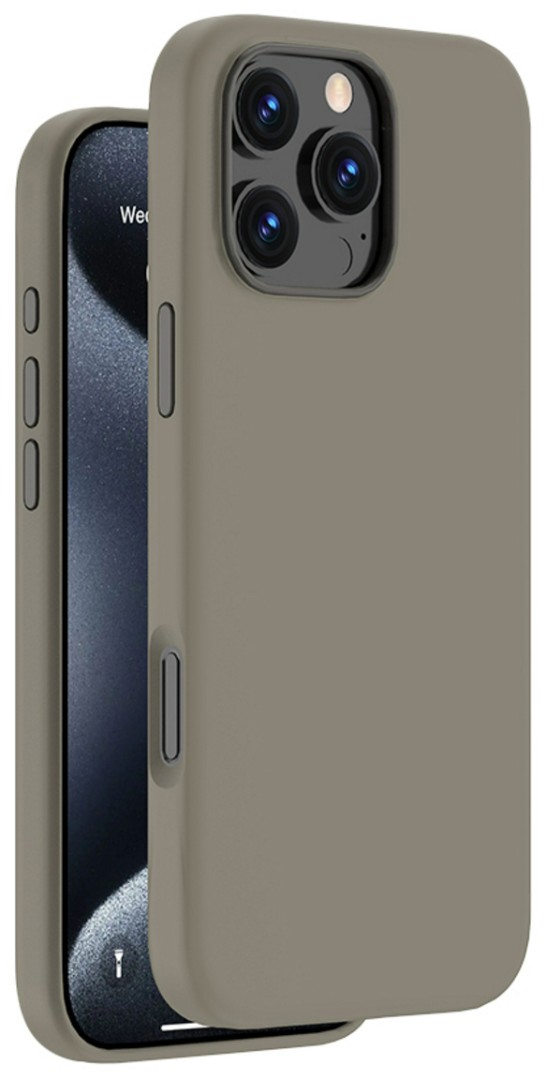 Чехол Deppa Liquid Silicone (Magsafe) для iPhone 16 Pro Max серый